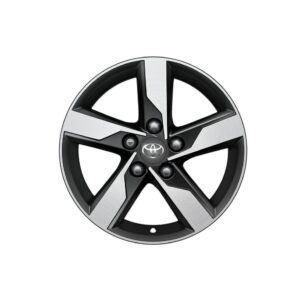 Toyota Corolla 2013-2018 16" 5-Spoke Black Machined Alloy Wheel PW45702000MB / 976