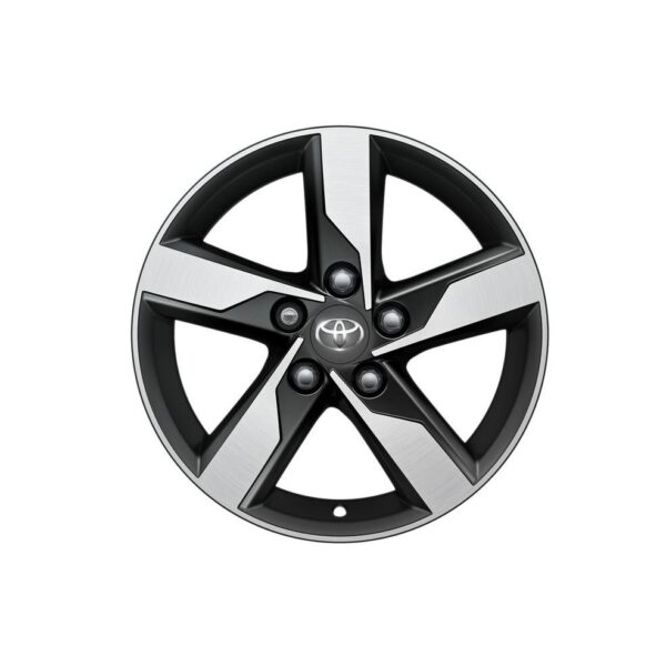 Toyota Corolla 2013-2018 16" 5-Spoke Black Machined Alloy Wheel PW45702000MB / 976