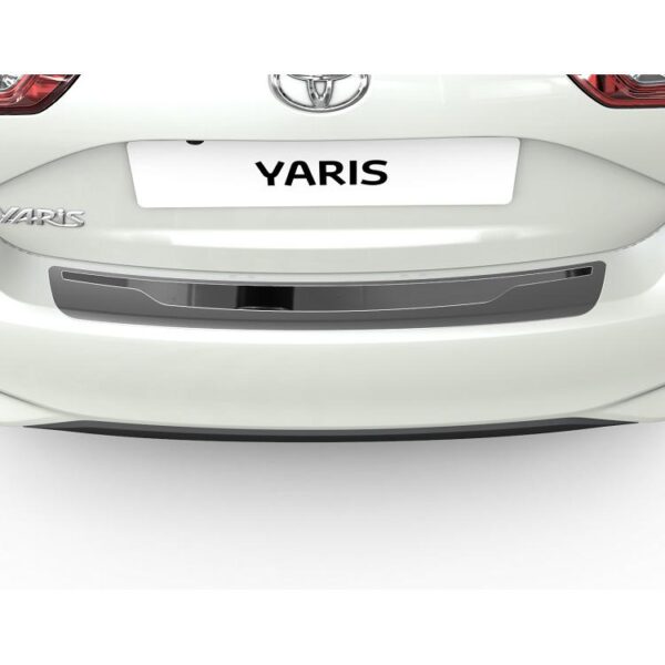 Toyota Yaris 20132020 Rear Bumper Protection Plate Stainless Steel