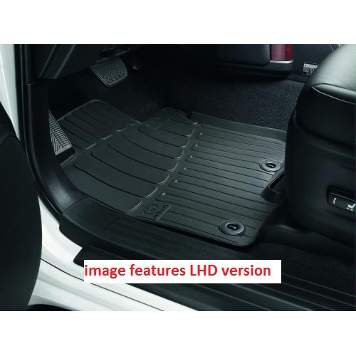 Toyota Land Cruiser 2007-Present Black Rubber Floormats PZ49K-J2355-RJ