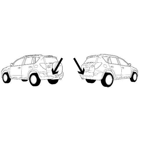 Toyota Rav 4 2005-2012 Rear Bumper Protection Film PZ438X218100 / 2247