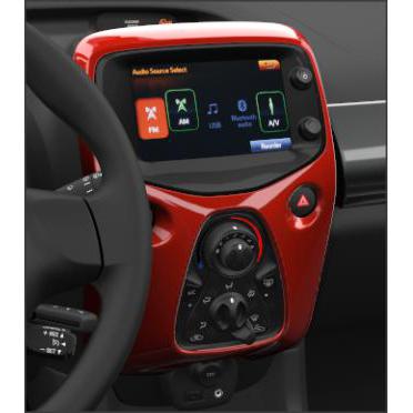 Toyota Aygo 2014-Present Centre Console Red Pop 3P0 ManAircon 554050H060D0 / 117