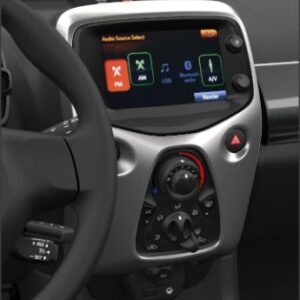 Toyota Aygo (2014-Present) Centre Console Silver Sparkle 1E7 ManAircon 554050H060B1