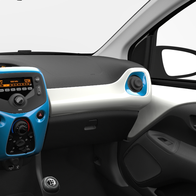 Toyota Aygo (2014-Present) Air Vent Surround Cyan Splash 8W9 Rh 556620H050J1