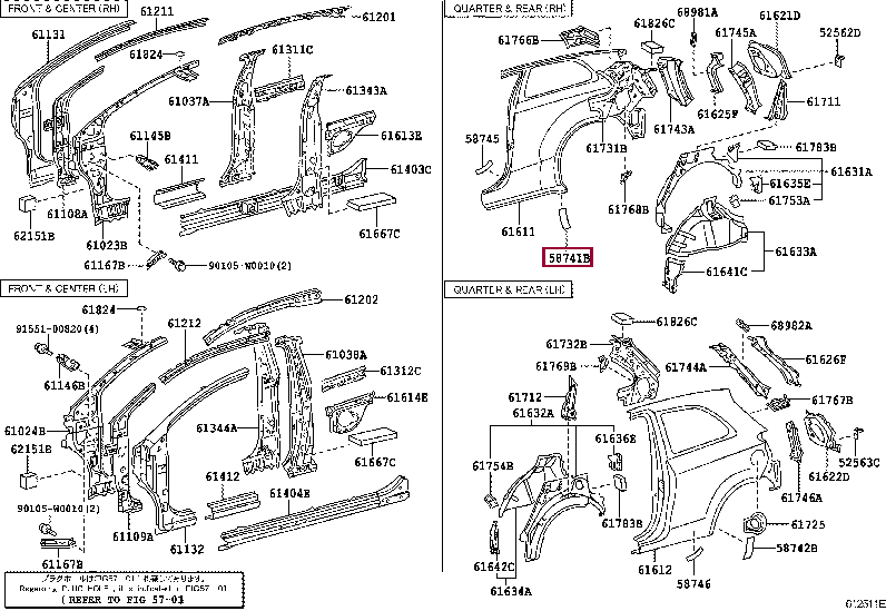 Toyota Yaris (2005 -2011) Rear Quarter panel Paint Protection Film R/H