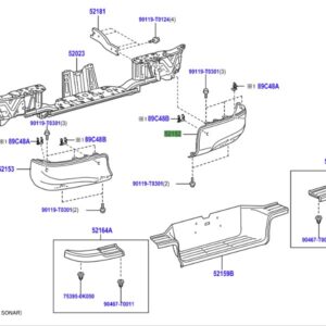 Toyota Hilux (2020-2021) Rear Bumper Plate L/H (Unpainted)