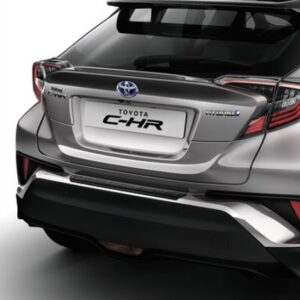 Toyota C-HR 2017-Present Rear Bumper Protection Plate - Black Unpainted