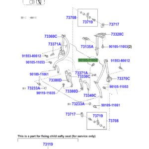 Toyota Rav 4 (2005-2012) Bolt Flange Centre Belt