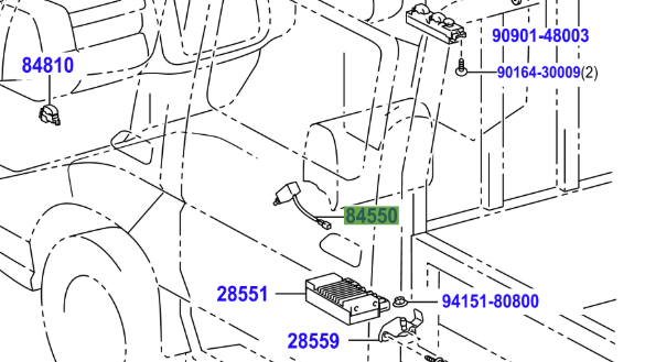 Toyota Dyna (2001-2021) Break Light Switch