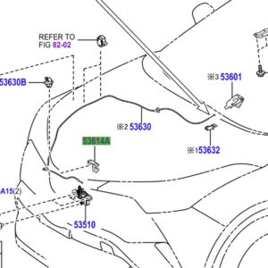 Toyota Chr (2016-2023) Bonnet Cable Clamp