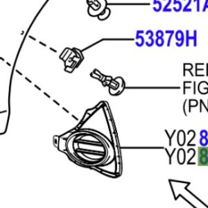 Toyota Auris JPP 2012-2018 FOG LAMP COVER LH