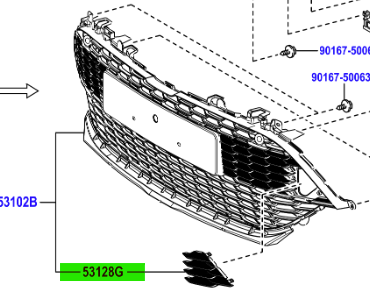 Toyota Corolla 2019-Present Front Tow eye Cover