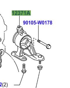Toyota Avensis 2008-2018 INSULATOR ENGINE MOUNTING REAR