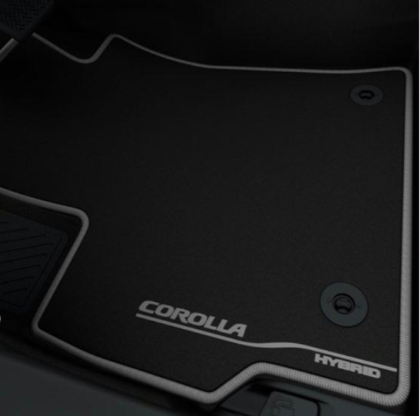 Toyota Corolla 2019-Present Textile Floor mats, Black