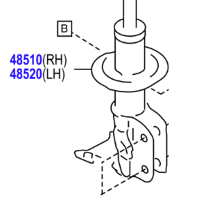 Toyota GT86 (2016-2017)Front shock Absorbers  (OPTION CODE=UA)