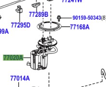 Toyota Rav4 2012-2019 TUBE ASSY FUEL SUCTION W/PUMP & GAGE