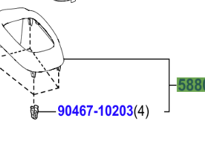 Toyota Aygo (2014-2016) Cup holder and gear lever surround (Black MC)