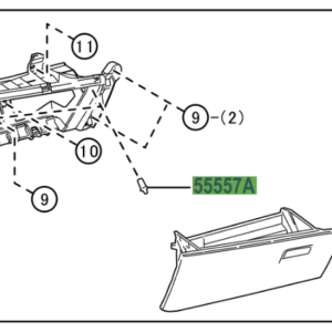 Toyota Yaris Cross  (2024-2026) Glove Box Check Cushion