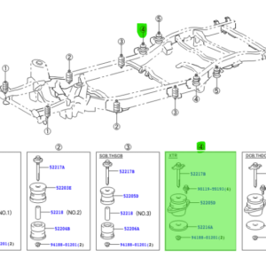 Toyota Hilux (2008-2011) No4 Engine Mounting Bush
