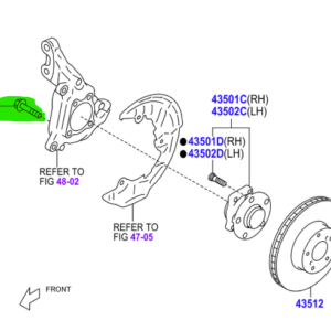 Toyota GT86 (2012-2014) Front Steering Knuckle To Hub Bolt