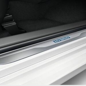 Toyota Prius Plus 2015-Present Scuff Plates Aluminium With Hybrid Logo