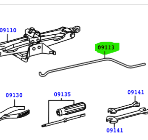 Toyota Yaris 1999 - 2005 Jack Handle