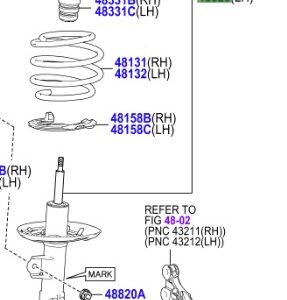 Toyota Prius 2015-2022 LH Shock Absorber