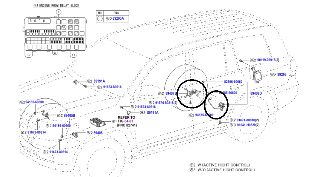 Toyota Land Cruiser 2007-Present Rear Active Height Control Sensor