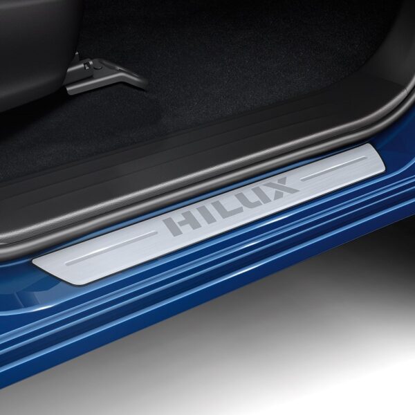 Toyota Hilux (2015-Present) Aluminium Scuff Plates With "Hilux" Logo PC3820K004