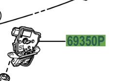 Toyota Prius PHV 2016-2022 TAILGATE LOCK