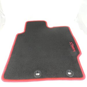 Toyota Yaris (2013-Present) Textile Floormats Red Surround PW2100D019DC