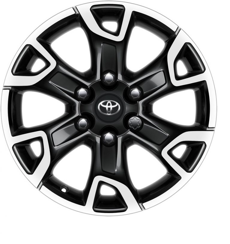 Toyota Hilux 20152020 18" 6 Spoke Black Machined Alloy Wheel Centre Cap PW4570K001MB