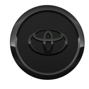 Toyota Yaris (2013-Present) Large Centre Cap Matt Black + Glossy Black Emblem PZ493986722D