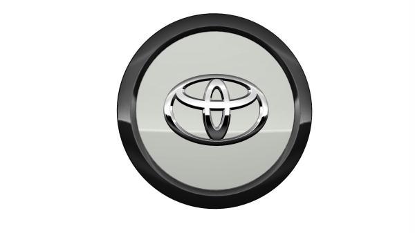 Toyota Aygo (2014-Present) Large Centre Cap White + Chrome Emblem PZ493986722E