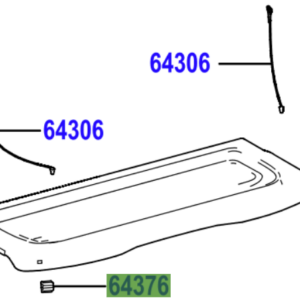 Toyota Yaris 2020-Present Parcel shelf spacer