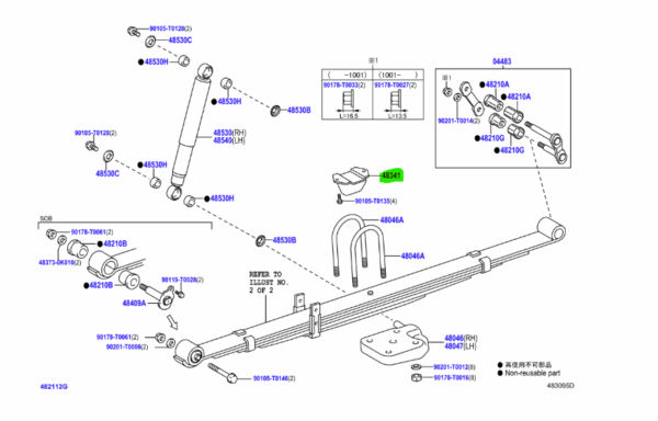 Toyota Hilux (2005-2008) Rear Bump Stop - Image 2