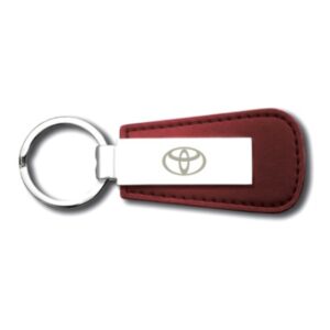 Toyota Red Leather Keyring