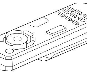 Toyota Rear Entertainment System Remote Control