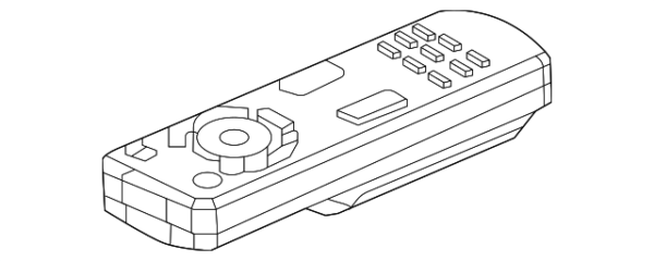 Toyota Rear Entertainment System Remote Control