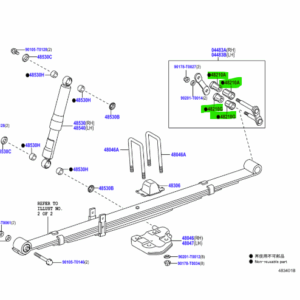 Toyota Hilux (2011-2015) Rear Leaf Spring Shackle Bush Kit (L/H Or R/H)