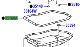 Toyota RAV4 2012-2019 Gasket, Automatic transaxle Oil Pan