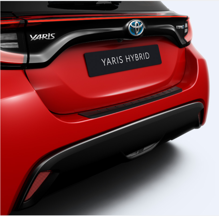 Toyota Yaris 2020- Rear Bumper Protection Plate- Black