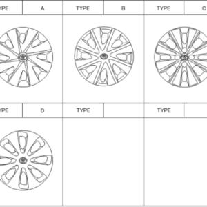 Toyota Yaris/Hybrid 2011-2014 Wheel cap