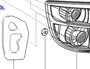 Toyota Celica 1999-2005 Gasket, Rear Combination Lamp Lens R,H