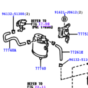 Toyota Yaris Echo 1999-2005 Canister Assy, Charcoal