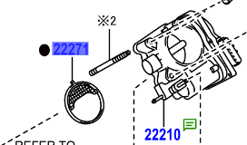 Toyota Avensis 2008-2018 Gasket, Throttle Body