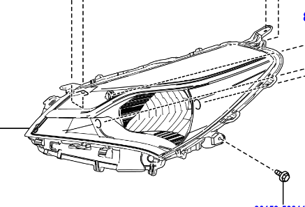 Toyota Yaris Hybrid 2014-2020 Unit Assy, Headlamp RH