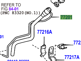 Toyota Rav4 2000-2005 Fuel Tank Filler Pipe