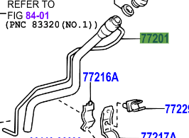 Toyota RAV4 2000-2005 Pipe Sub-Assy, Fuel tank Inlet