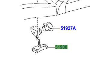 Toyota Hilux 2015-2020 Carrier Assy, Spare Wheel